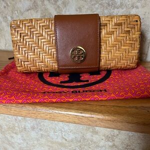 Tory Burch Rattan Clutch